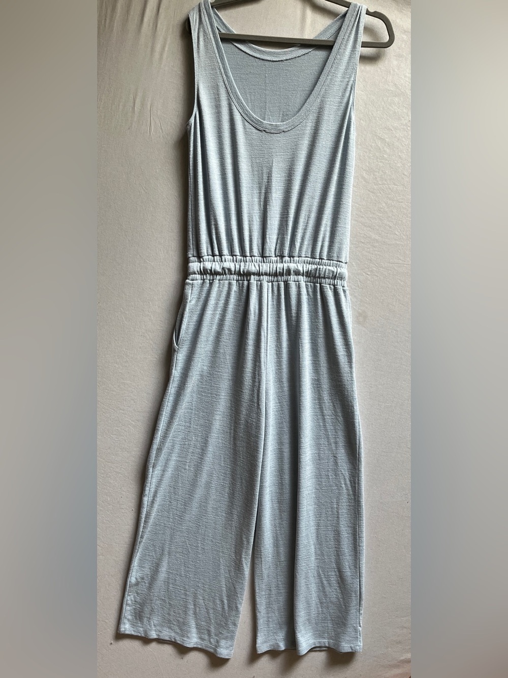 Wilfred Free Wide Leg Drawstring Scoop Neck Jumpsuit Sz S